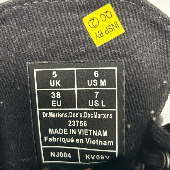 Dr Martens Vegan Lace Up Boots Cherry Brown Size 7 - Picture 9 of 13